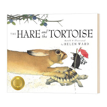 进口英文原版 龟兔赛跑 The Hare and the Tortoise 重述故事绘本 锡制森林同作者 Helen Ward 现货