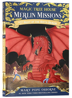 进口英文原版 Magic Tree House 神奇树屋27 Night of the Ninth Dragon 九龙之夜 Merlin Mission 梅林的任务 儿童桥梁章节书