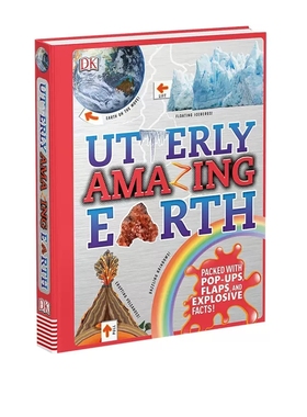 进口英文原版 DK Utterly Amazing Earth 惊奇的地球 精装翻翻操作书 地理互动立体百科书
