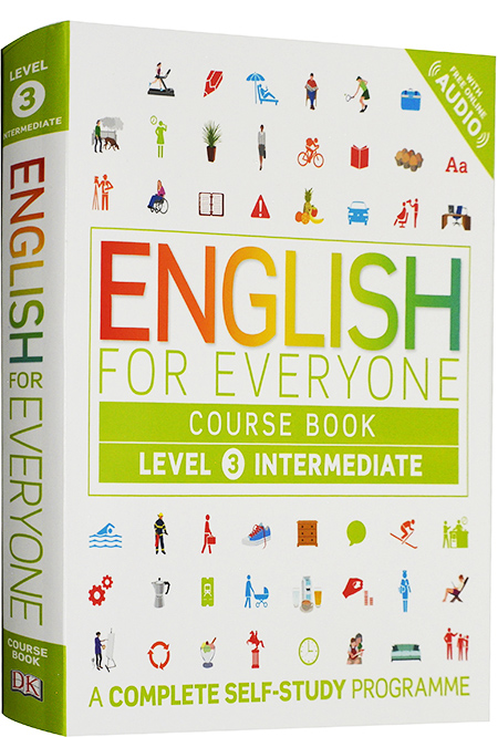 进口英文原版 DK English for Everyone Course Book Level 3人人学英语课本3中级课本教材书雅思托福用书