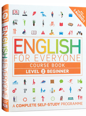 进口英文原版 English for Everyone Course Book Level2 Beginner 现货