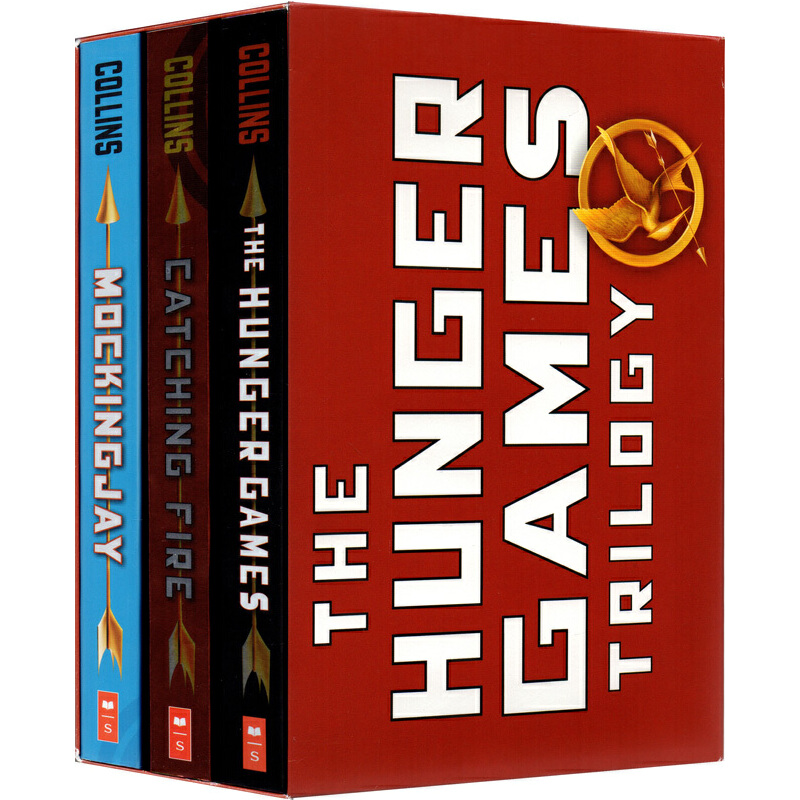 进口英文原版 The Hunger Games Trilogy Box Set饥饿游戏三部曲盒装经典款燃烧的女孩嘲笑鸟学乐经典科幻小说流行影视现货