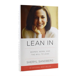 进口英文原版 lean in 向前一步 Lean in: Women, Work, and the Will to Lead 精装毛边版  谢丽尔桑德伯格 励志名著书籍  现货