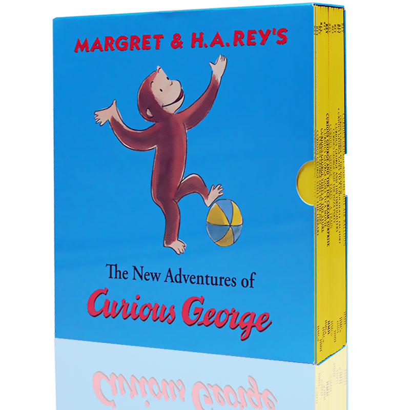 进口英文原版绘本 Curious George Classic Adventures 好奇猴乔治图画故事书11册盒装 廖彩杏汪培珽推荐英语读物