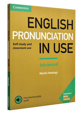 进口英文原版 剑桥英语发音高级 English Pronunciation in Use Advanced 高级字典英文发音配音频答案自学工具书 现货 海外直订xa