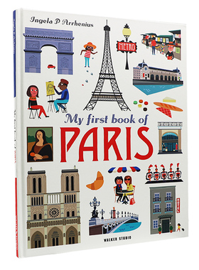 进口英文原版 我的一本关于巴黎的书 儿童中小学生城市百科科普读物 My First Book of Paris Walker books 现货