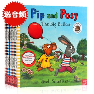 名家绘本 现货 and 儿童启蒙图画书 Scheffler Axel 赠音频 波西和皮普系列8册合集 Posy Pip 进口英文原版