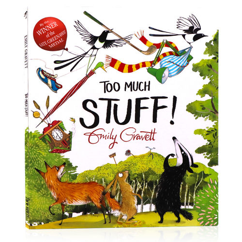 进口英文原版绘本   太多东西了 Too Much Stuff 寓言故事获奖 名家Emily Gravett埃米莉格雷维特 儿童英语启蒙认知图画书 现货