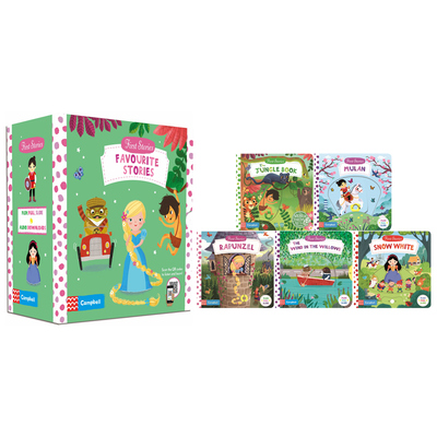 进口英文原版 BUSY系列 First Stories Pack B Treasured Stories 5册盒装 童话篇 纸板操作书 亲子英语启蒙认知  现货