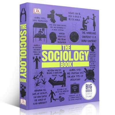 进口英文原版 DK人类的思想百科丛书 The Sociology Book  社会学图解   学科科普 全彩铜版纸  Big Ideas Simply Explained 精装