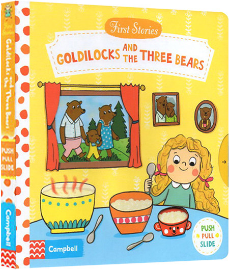 进口英文原版绘本 First Stories BUSY系列童话篇 Goldilocks and the Three Bears 纸板操作活动书 金发小女孩和三只小熊  现货