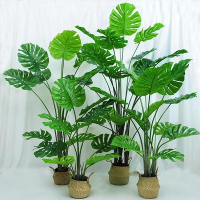 仿真龟背竹大型落地绿植盆栽客厅家居办公室装饰假植物仿真盆景摆