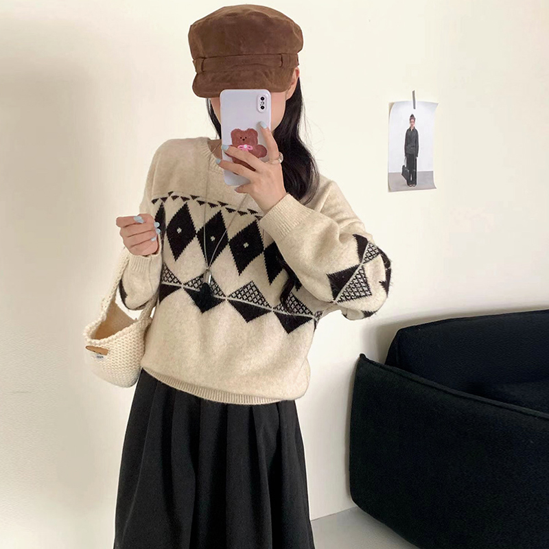 韩系设计感毛衣秋冬女小个子新款