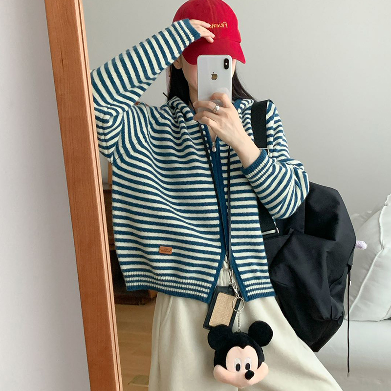 针织衫开衫2025秋冬新款女外套潮