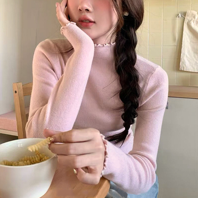 半高领内搭毛衣女秋冬新款打底衫