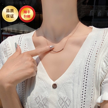 CORTIFR专柜正品18K玫瑰金微笑项链笑脸吊坠轻奢锁骨链女神节礼物