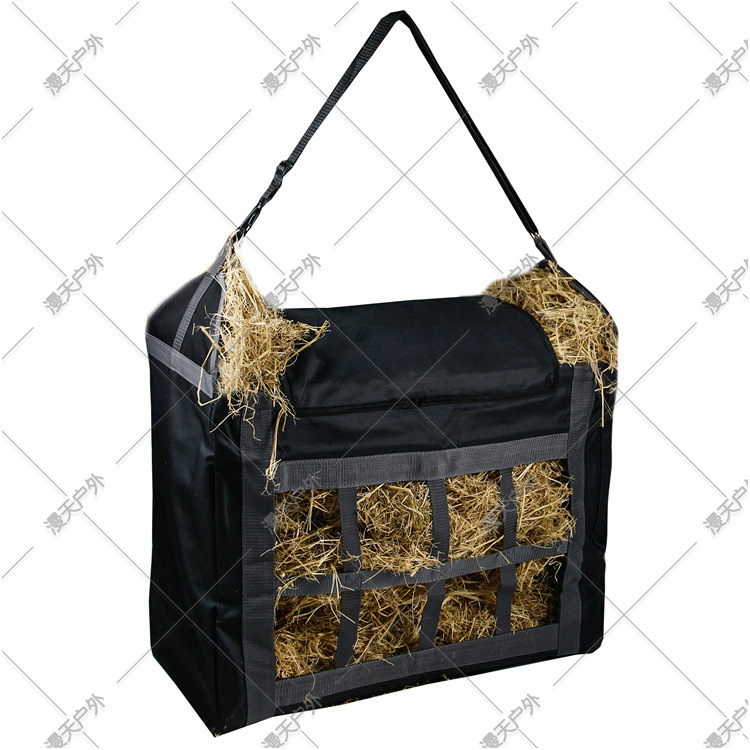 马用干草杂草袋 茅草收纳袋 大容量手提枯草包 跨境