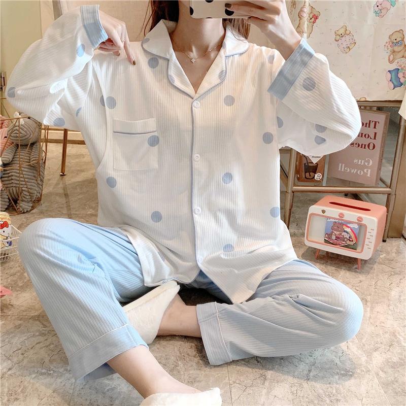 月子服夏季薄款产后纯棉哺乳衣吸汗怀孕7月份8喂奶大码孕妇睡衣秋