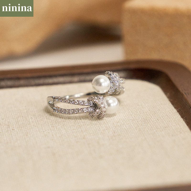 ninina女施家珍珠轻奢可调节开口