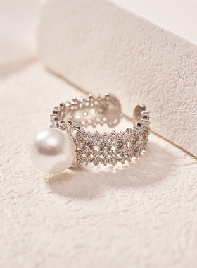 NININA珍珠开口调节指环