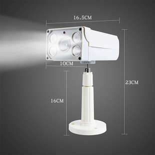语音仿真太阳能摄像头假监控器模型吓贼语音喊话摄影头感应监控灯