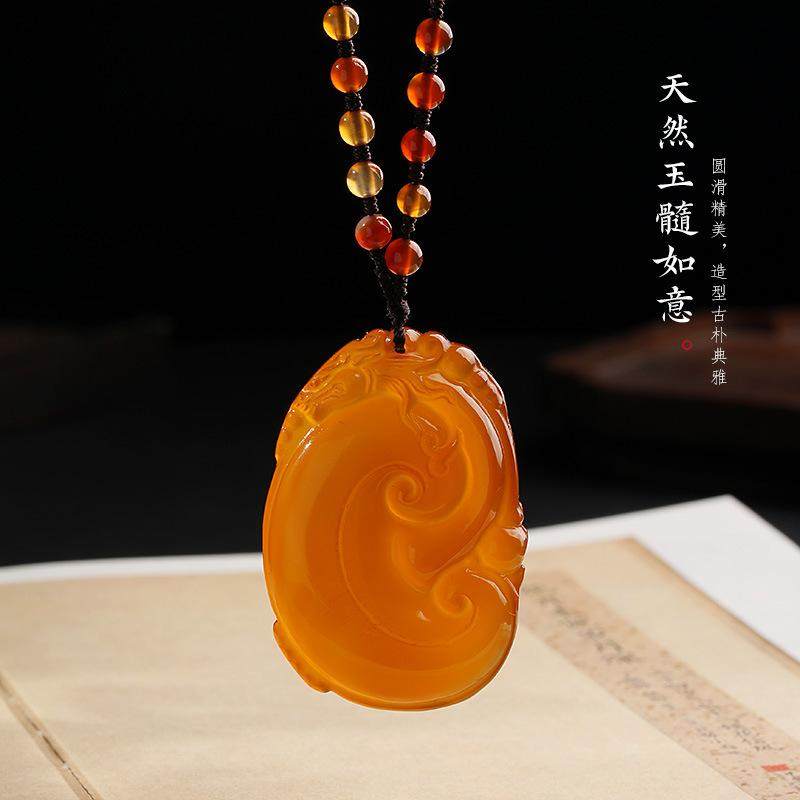 极速吊坠玉髓玛瑙天然如意挂件玉石项链I毛衣链款男女红冰种黄玉,饰品/流行首饰/时尚饰品新,项坠/吊坠,淘宝优惠券,粉丝福利购,淘宝优惠卷