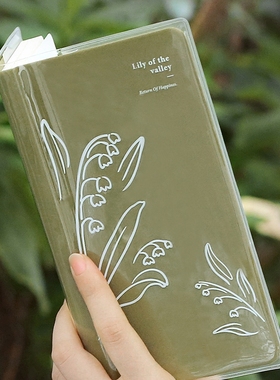 极速NOTE FOR silm 手帐印y花胶套weeks清新透明书衣周记本pvc保