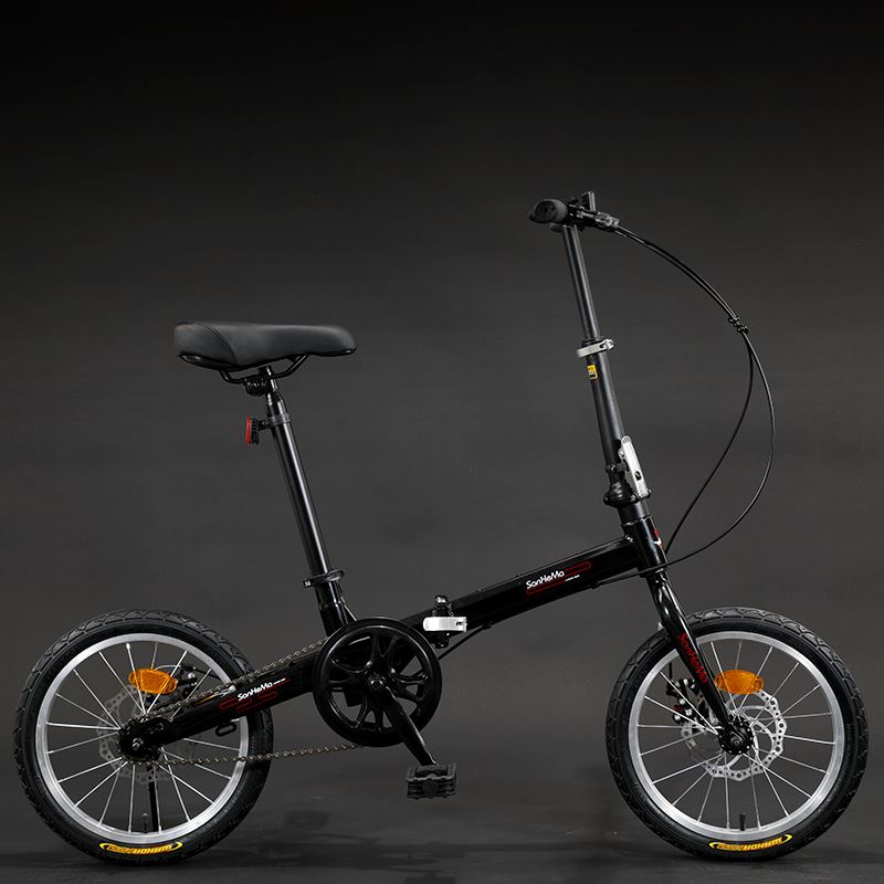 极速16寸折叠自行车超轻可携z式自行车女上班小型自行车成人男单