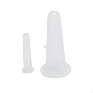 极速2pcs/set hSilicone jar vacuum cupping cans for body face