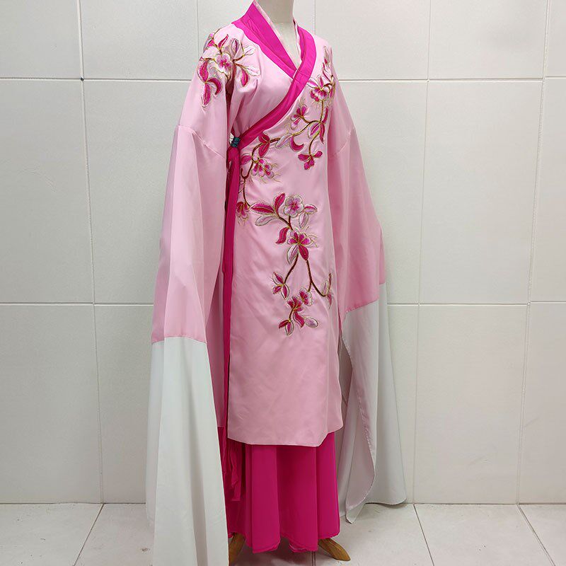新品戏剧紫罗兰斜领戏服戏曲新A款花旦老旦越剧黄梅戏演出服装古