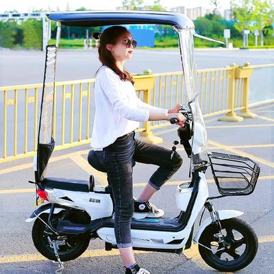极速两轮W电动车车棚全封闭加宽迷C你小型电瓶车挡风车雨y篷防水