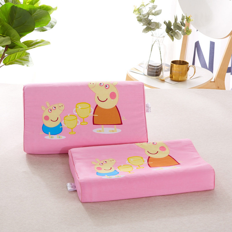 极速儿童乳胶枕芯泰国天然卡通枕头宿I舍低颈椎护颈枕幼儿园枕