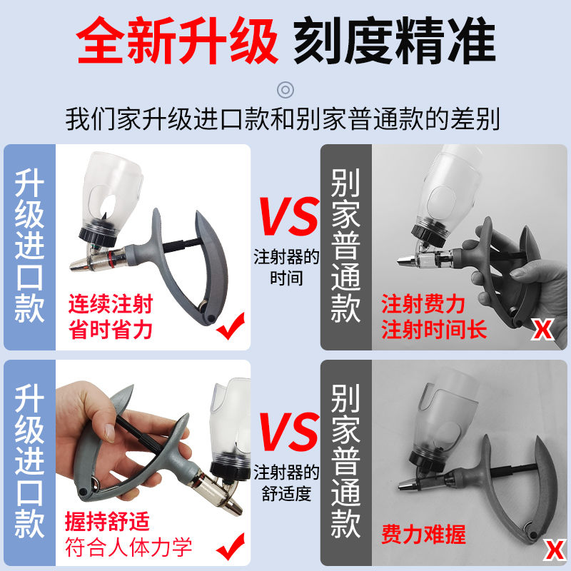 极速连续注射疫苗器兽用注射枪兔子鸽子鸡用打猪S针疫苗注液器注