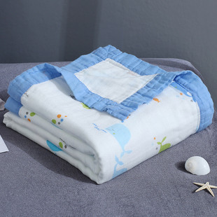 新品Summer Four Layers Bamboo Fiber MusNlin Swaddle Baby