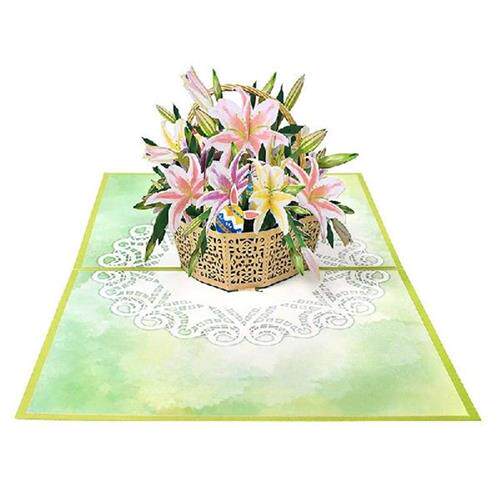 新品Eastcer 3D Card Handmade Stereo Greeting Cards Festive