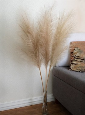 极速1PC Faux Pampaso Grass Decor Plume Grass Artificial Phra