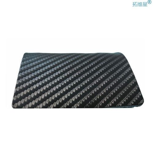 极速Men Women Carbon Fiberv Genuine Leather Card Case Wallet