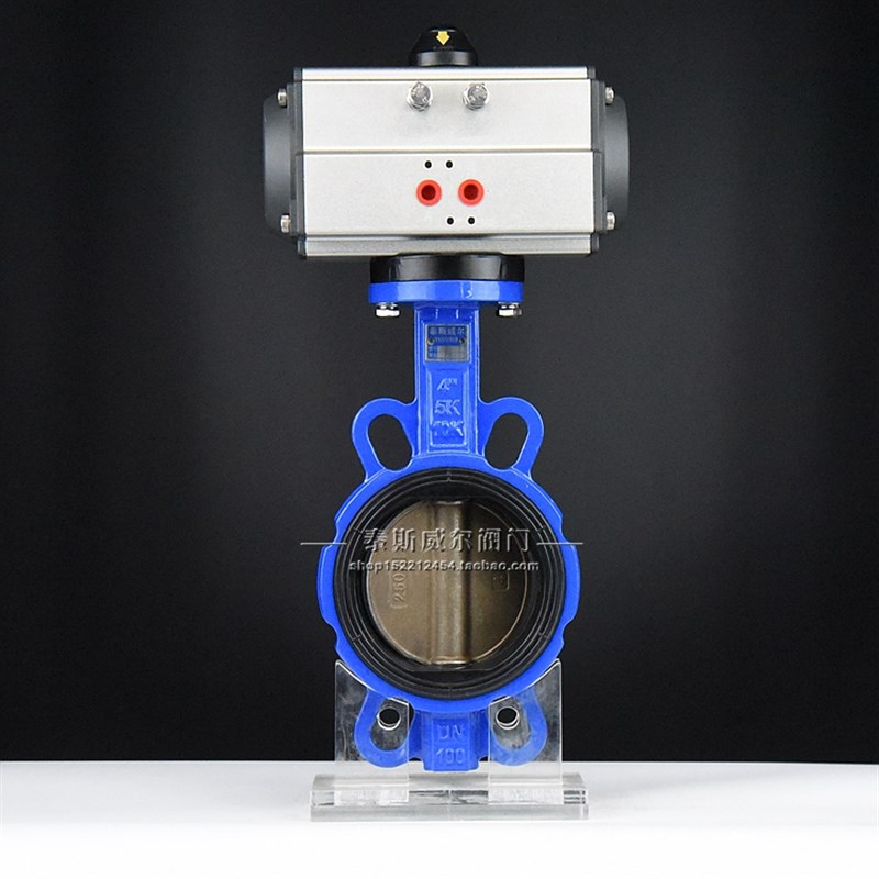极速AT气动对夹式脱硫蝶阀 D671X5B-10Q/16QB7 适用于工艺水石