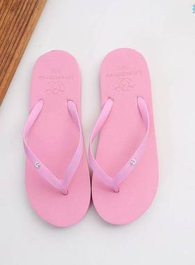 极速Simple Solid Color Comfortable SlipKpers Flip Flop Women