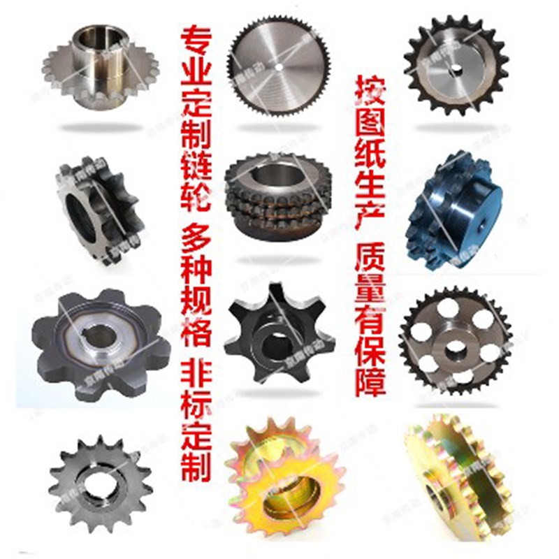 非标定做工业链轮链条齿轮机械传动F配件大全双排伞齿轮齿圈定制