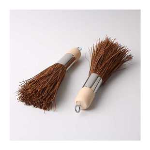 极速竹锅刷杯刷锅锅n窗 天然竹根做的刷子刷扫 清洗不易沾油 厨房