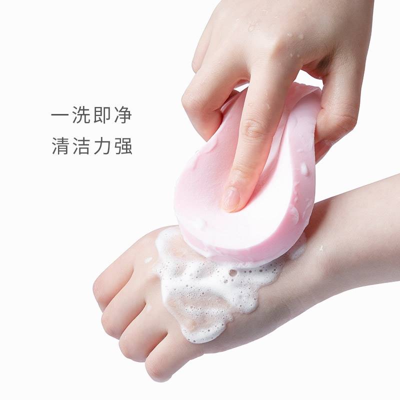 新品洗脸海绵洁肤粉扑加厚加大洁面洗F成人儿童洗脸棉挂绳海藻洗