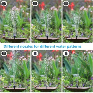 Pump withF 6Nozzles 极速2.5W 4ft Fountain and Water Solar