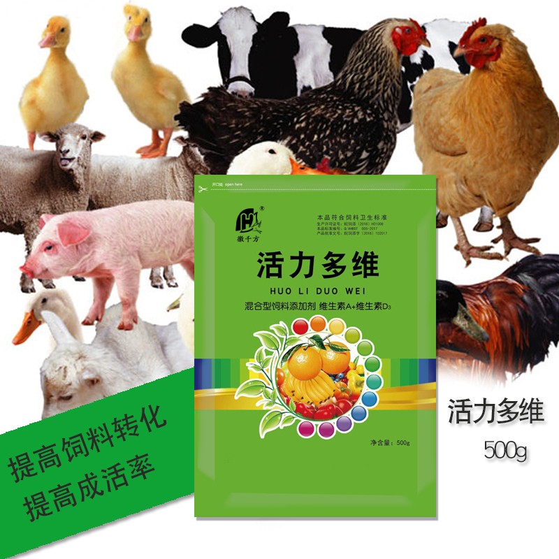 极速徽千方 g活力多维兽用维生素电解多维微量元素鸡猪饲料添加剂