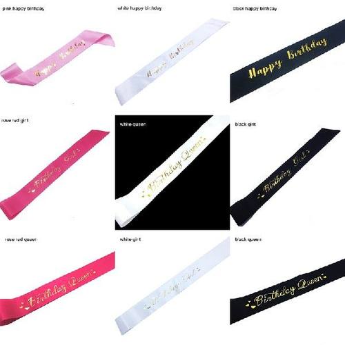 极速Happyd Birthday Decor Ceremonial Belts DIY Party Accesso