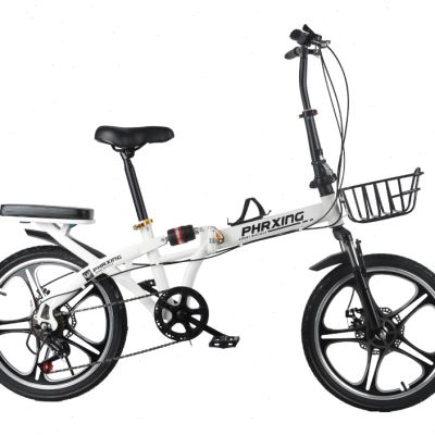 极速折叠自行车超轻便携单车20寸16小型变速P学生男女成年上班成