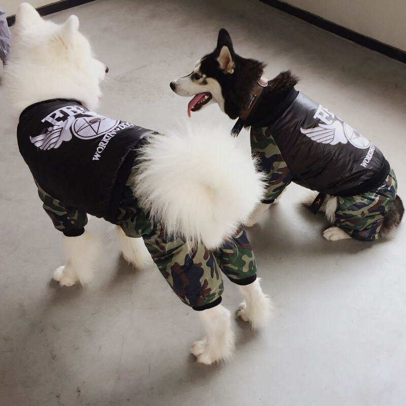 新品狗狗衣服四脚大狗萨摩耶x中型大型犬秋拉布拉多金毛春秋款宠图片