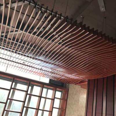 极速新品玉溪茶楼弧形方m通木纹弧形铝J方通悬吊式天花板造型天花,金属材料及制品,铝板/铝扣板/铝吊顶/铝方通,淘宝优惠券,粉丝福利购,淘宝优惠卷