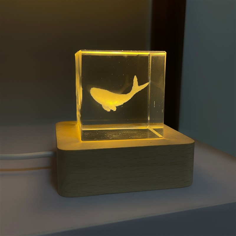 极速遨游在云海的鲸创意云朵形D态鲸鱼立方摆件节日走心生日