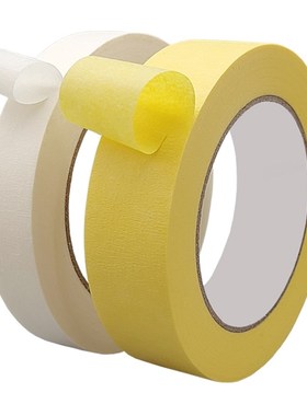 极速厂促美纹纸胶带黄色高粘2-3cm装修胶纸停车U位划线油漆用分色